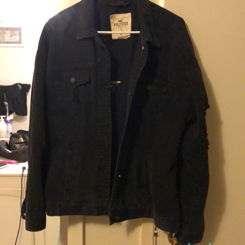 Hollister Jean jacket with holes